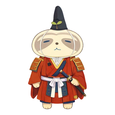 赤い鎧を着たなまコ
