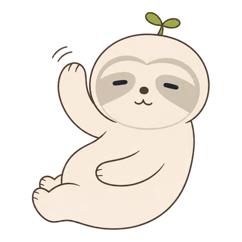 座って手を振るなまコ