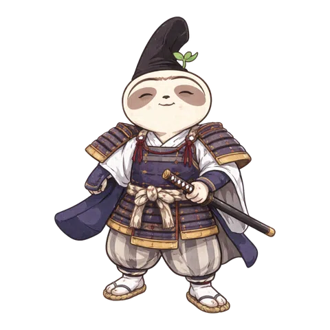 紫の鎧を着たなまコ