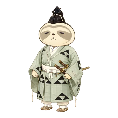 古代の衣装を着たなまコ