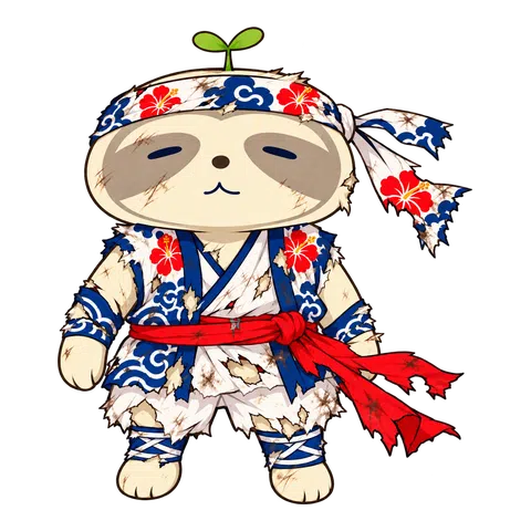 ほころびた祭り衣装のなまコ