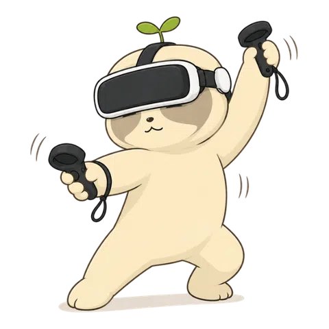 VRで手を上げるなまコ