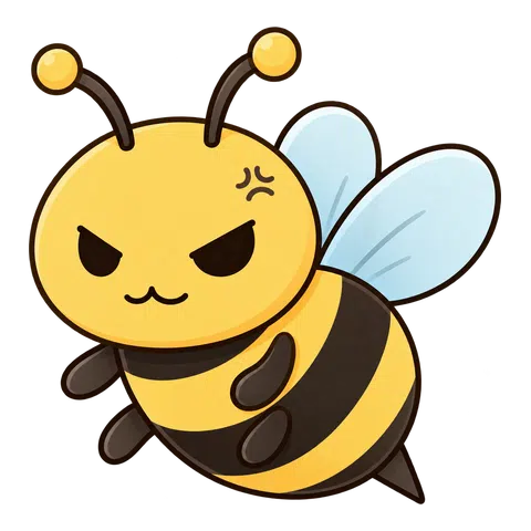 笑顔のハチ姿のなまコ