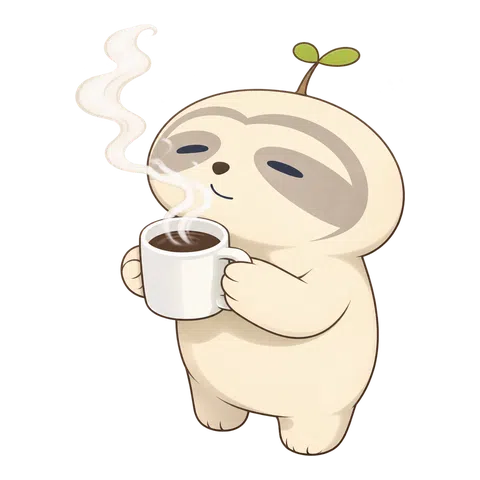 コーヒーの香りを楽しむなまコ