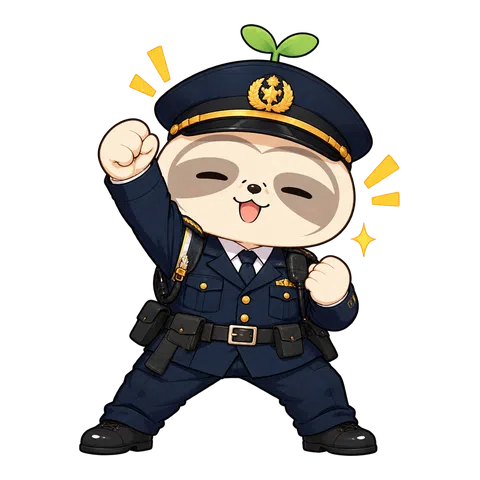 喜ぶ警察官のなまコ
