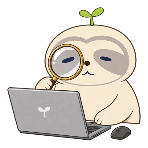 パソコンを調べるなまコ