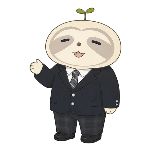 スーツで案内するなまコ