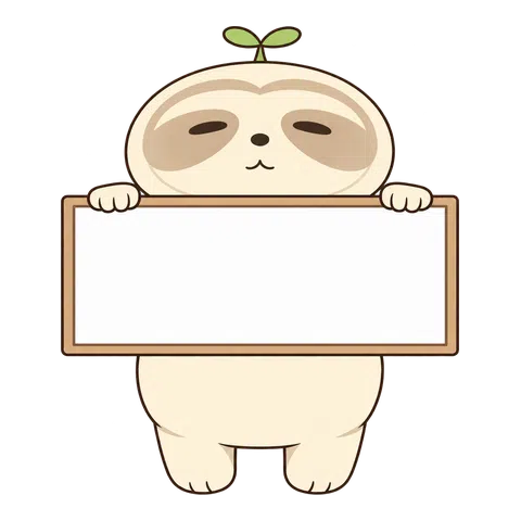 横長ボードを持つなまコ
