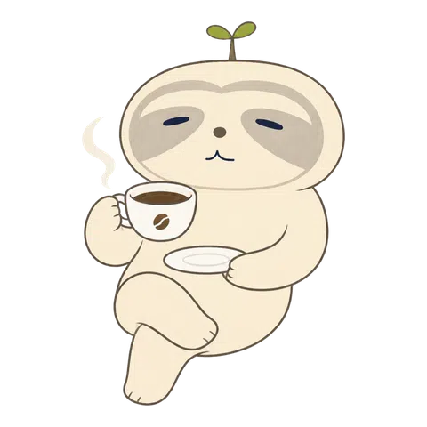コーヒーでくつろぐなまコ