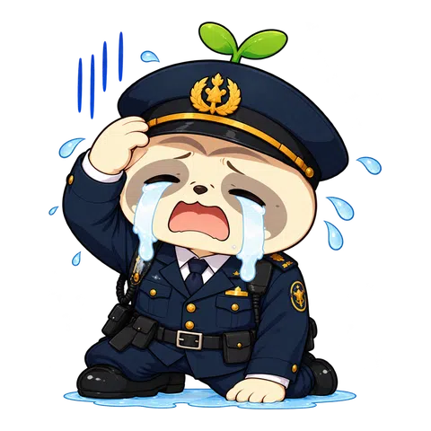 泣く警察官のなまコ