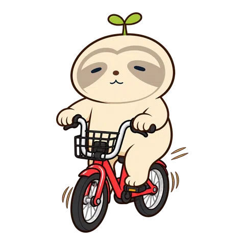 正面から自転車に乗るなまコ