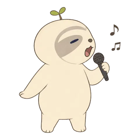 横を向いて歌うなまコ
