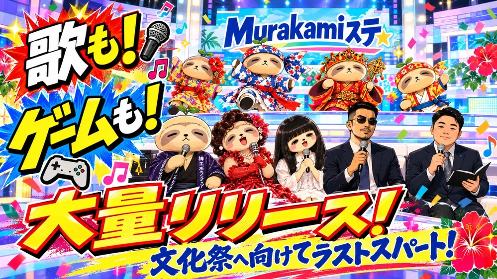 歌も!ゲームも!大量リリース!文化祭へ向けてラストスパート!