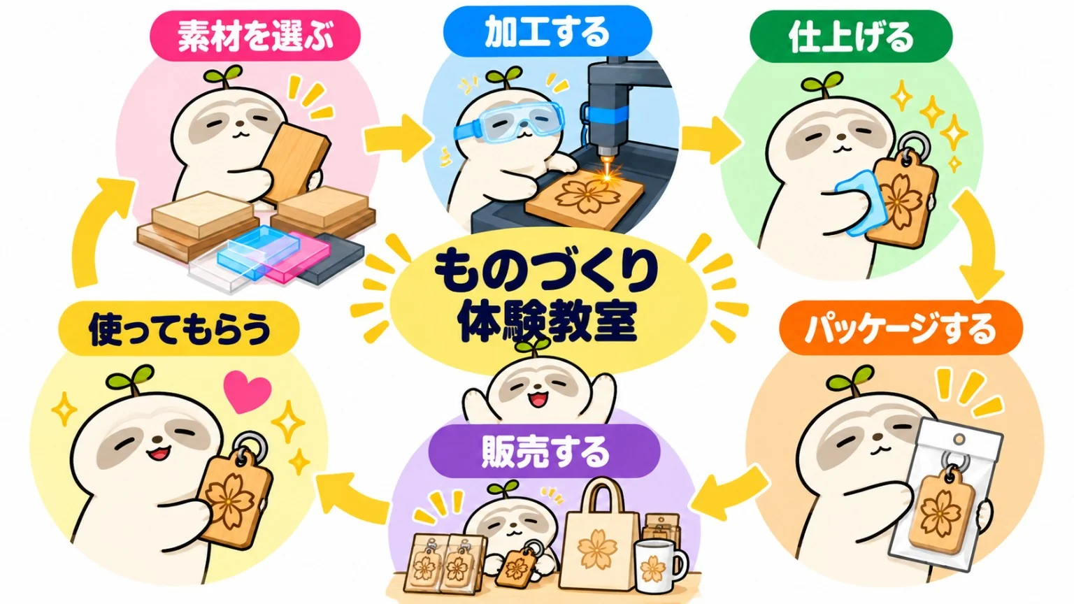 ものづくり体験教室から商品との出会いへ