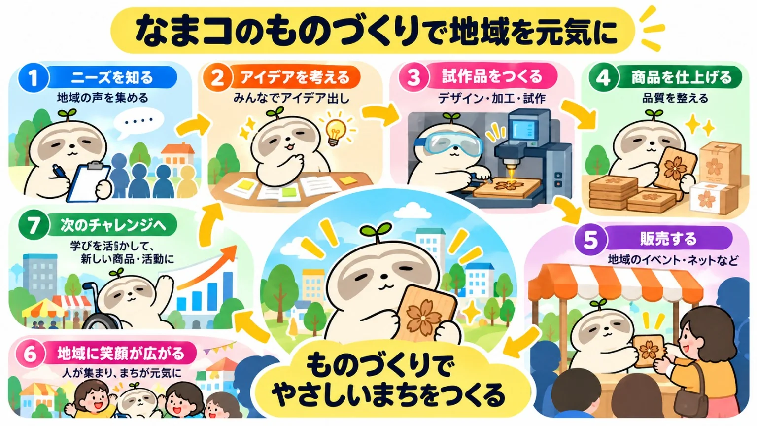 素材を選び、加工して仕上げる工程