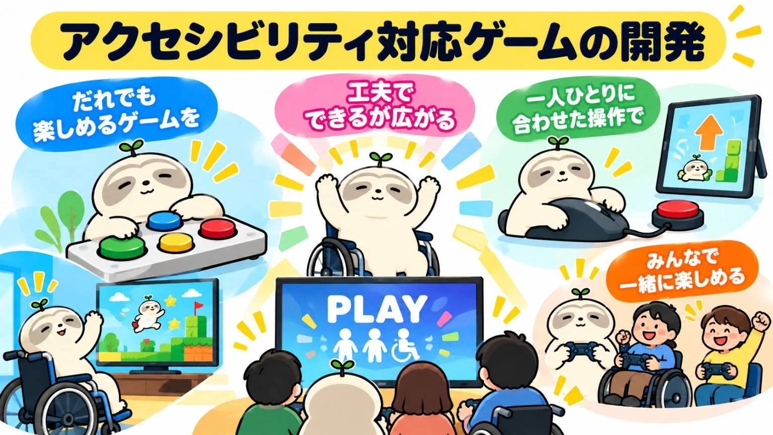 一人ひとりに合う操作を工夫するゲーム
